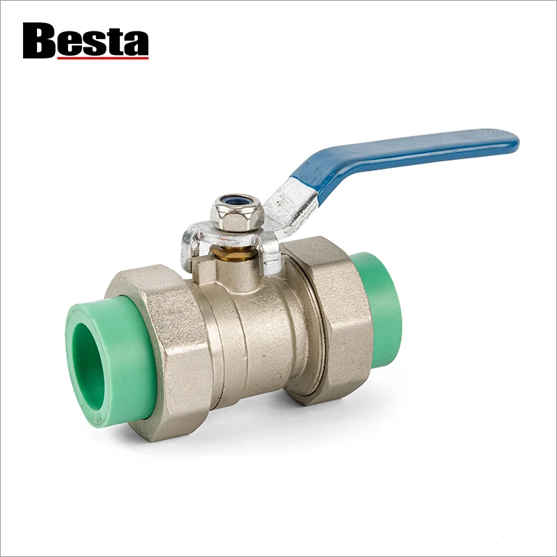 PPR Double Union Brass Ball Valve